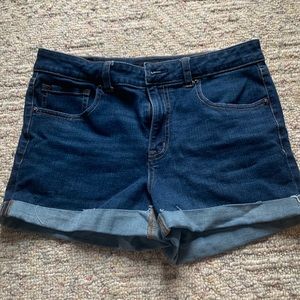 High-Rise Midi Shorts